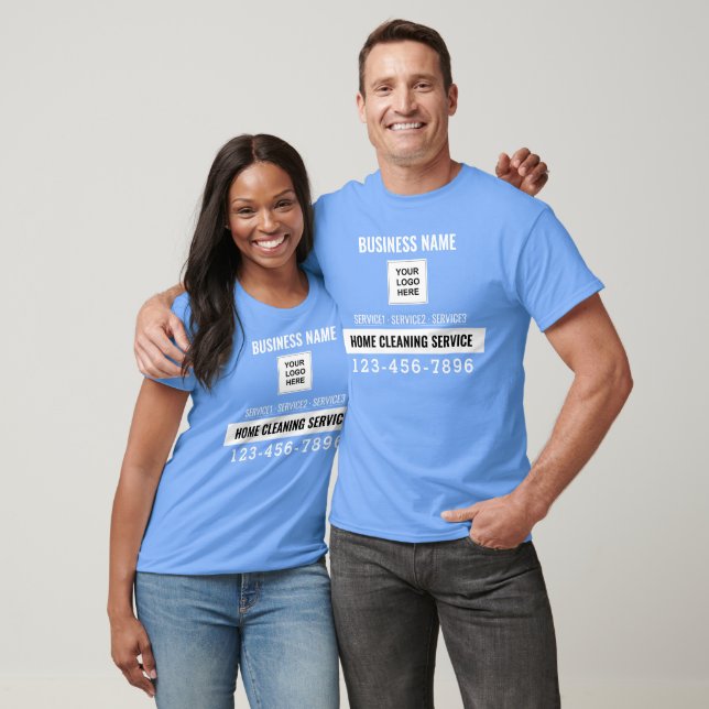 Zuhause-Reinigungs-Service QR-Logo-Sonderarbeit T-Shirt (Unisex)