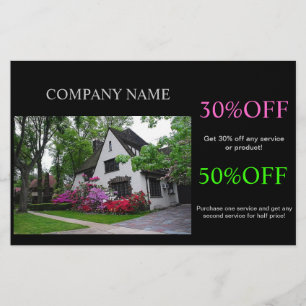 Zuhause Renovierung Dachdeckerbau Real Anwesen Flyer