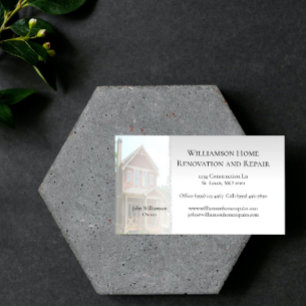 Zuhause Renovierung und Reparatur der Visitenkarte