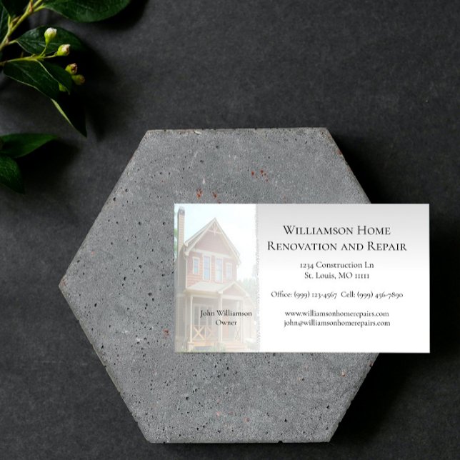 Zuhause Renovierung und Reparatur der Visitenkarte (Home Renovation and Repair Business Card)
