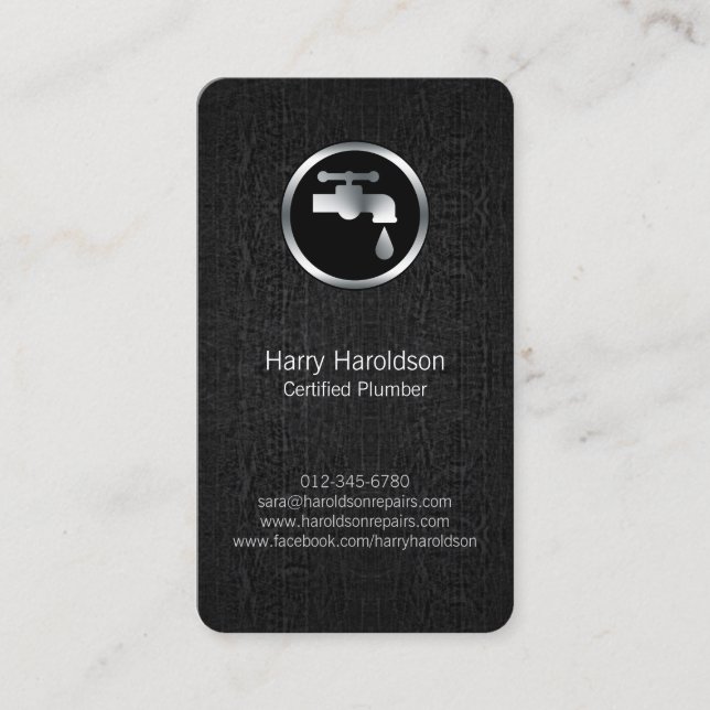 Zuhause-Reparatur des Klempnerklecks Visitenkarte (Vorderseite)