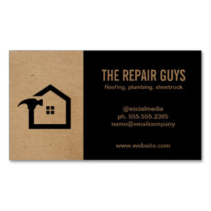 Zuhause-Reparatur   Handyman   Bau Magnetische Visitenkarte