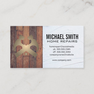 Zuhause-Reparatur   Holz und Spackle Visitenkarte