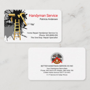 Zuhause Reparaturwerkzeuge für Handyman Visitenkarte