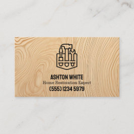 Zuhause-Restaurierung Imitate Sperrholz Visitenkarte