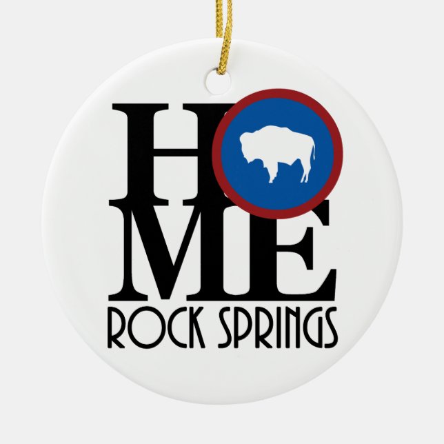 ZUHAUSE Rock Springs Keramik Ornament (Vorne)