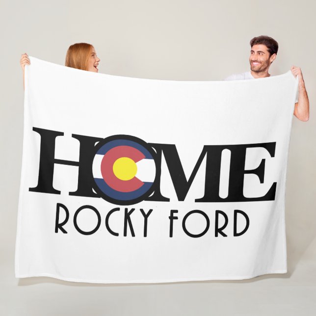 ZUHAUSE Rocky Ford Colorado Fleecedecke (Beispiel)