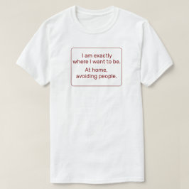 Zuhause (rot) T-Shirt