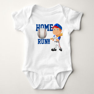 Zuhause Run Baseball Baby Strampler