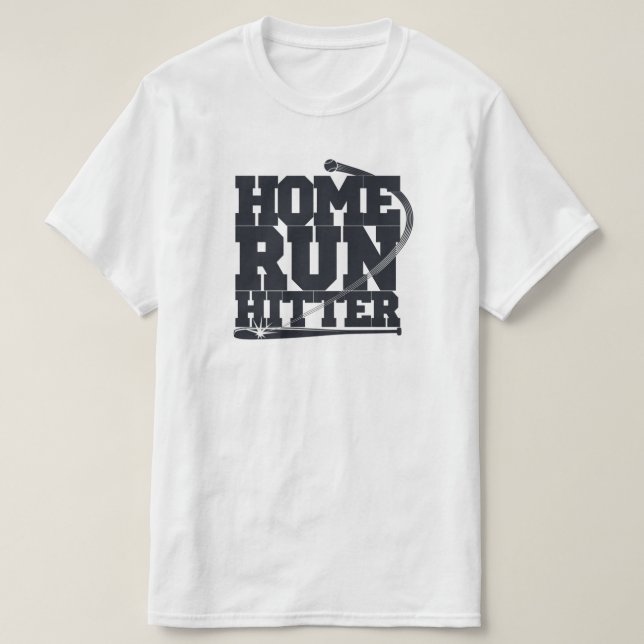 Zuhause-Run-Hitter, Baseball T-Shirt (Design vorne)