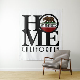 ZUHAUSE San Francisco California Wandteppich
