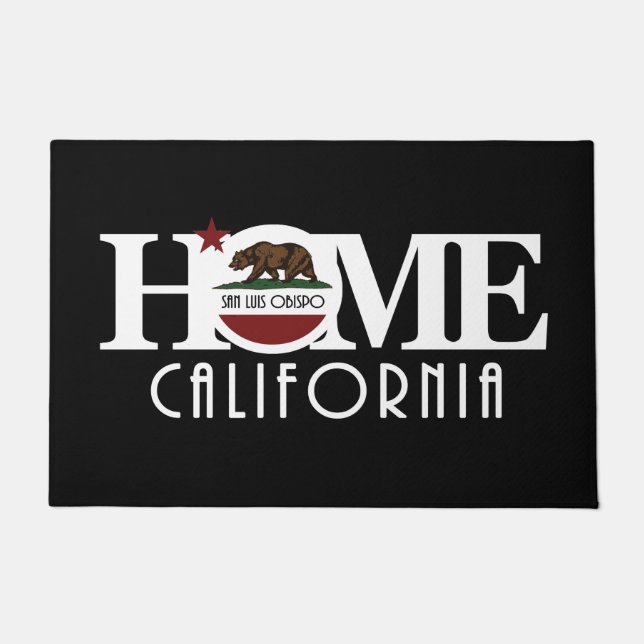 ZUHAUSE San Luis Obispo Kalifornien Fußmatte (Vorderseite)