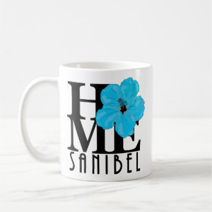 ZUHAUSE Sanibel Blue Hibiskus 110z Kaffeetasse