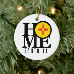 ZUHAUSE Santa Fe New Mexico Keramik Ornament
