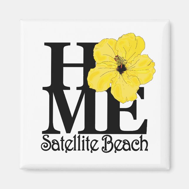 ZUHAUSE Sate; ite Beach Magnet (Vorne)