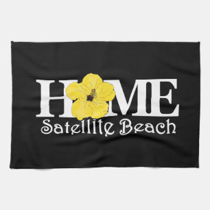 ZUHAUSE Satellite Beach Gelber Hibiskus Geschirrtuch