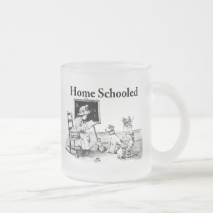 Zuhause Schooled Bekleidung und Schenkungen Mattglastasse