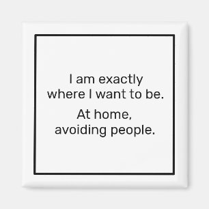 Zuhause (schwarz) magnet