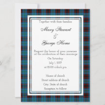 Zuhause Scottish Wedding Einladung
