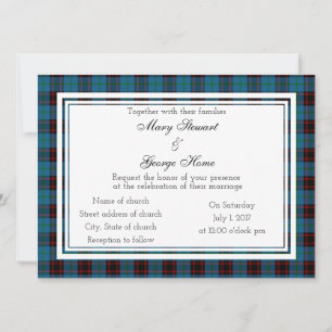 Zuhause Scottish Wedding Einladung