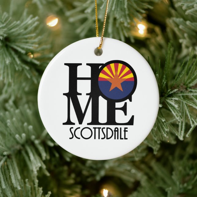 ZUHAUSE Scottsdale Arizona Keramik Ornament (Baum)