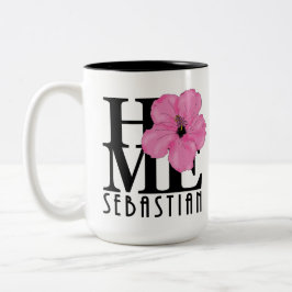 ZUHAUSE Sebastian 11oz Rosa Hibiskus Zweifarbige Tasse