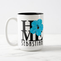 ZUHAUSE Sebastian 15oz blauer Hibiskus