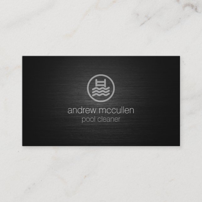 Zuhause-Services-Symbol für den Pool-Reiniger Visitenkarte (Vorderseite)
