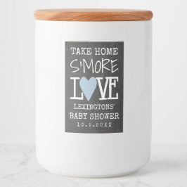 Zuhause S'More Liebe Baby Duschkabine schauen Lebensmitteletikett