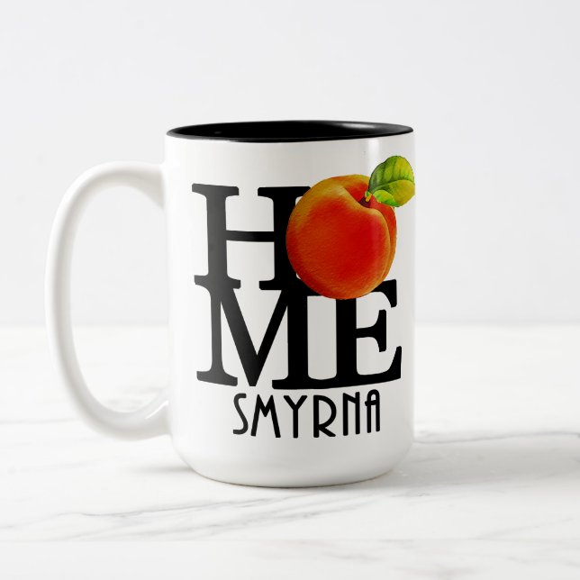 ZUHAUSE Smyrna Georgia 15oz Zweifarbige Tasse (Links)