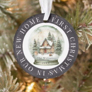 Zuhause Snow Globe Night Sky Foto Ornament