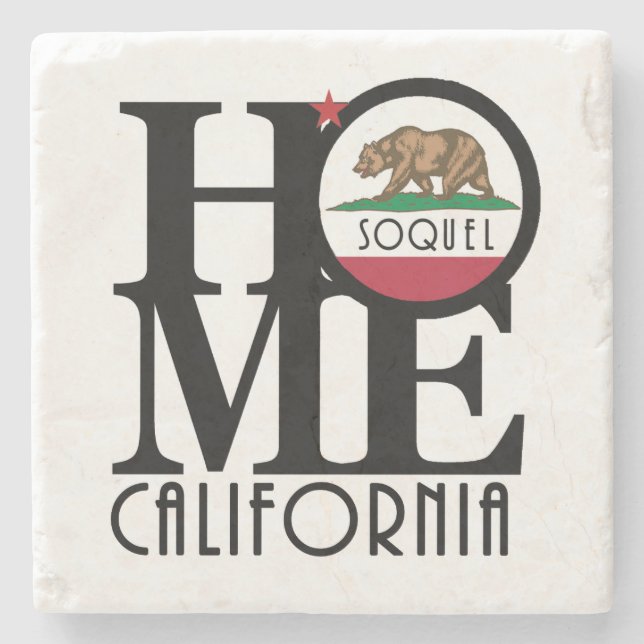 ZUHAUSE Soquel Steinuntersetzer (Vorderseite)