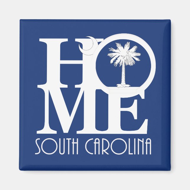 ZUHAUSE South Carolina Magnet (Vorne)