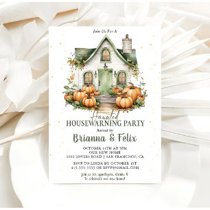 Zuhause Spooky Zuhause-Halloween-Party Einladung