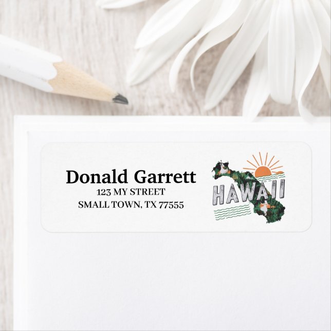 Zuhause Staat Hawaii Retro Farbadresse (Insitu)