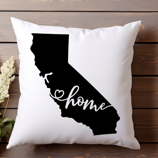 Zuhause Staat Kontur Heart California Kissen (Von Creator hochgeladen)