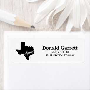 Zuhause Staat Kontur Heart Texas Adresse