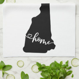 Zuhause Staat Kontur Herz New Hampshire Geschirrtuch