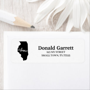 Zuhause Staat Kontur Herzlich willkommen Illinois 