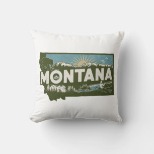 Zuhause Staat Retro Color Montana Kissen