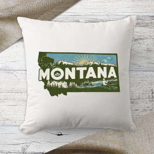 Zuhause Staat Retro Color Montana Kissen