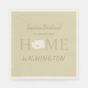 Zuhause Staat von West Washington personlaize Part Serviette