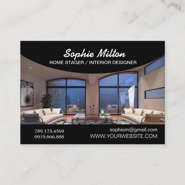 Zuhause Stager-Designerfoto Visitenkarte (Vorderseite)