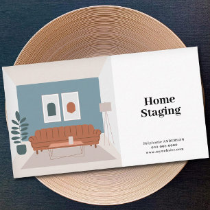 Zuhause Staging & Interior Decorator Visitenkarte