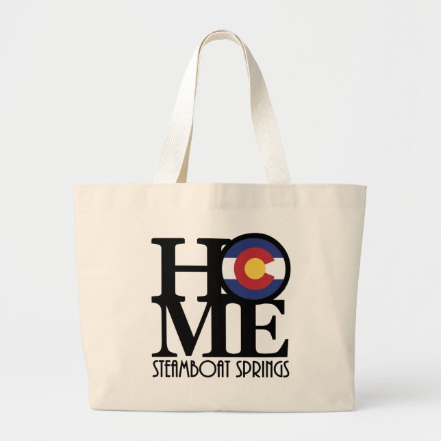 ZUHAUSE Steamboat Springs Colorado Jumbo Stoffbeutel (Vorne)