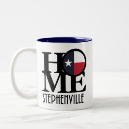 ZUHAUSE Stephenville Texas Zweifarbige Tasse