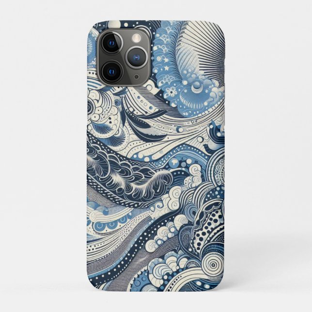 Zuhause Studio Indigo Bloom Case-Mate iPhone Hülle (Rückseite)