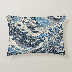 Zuhause Studio Indigo Bloom Dekokissen