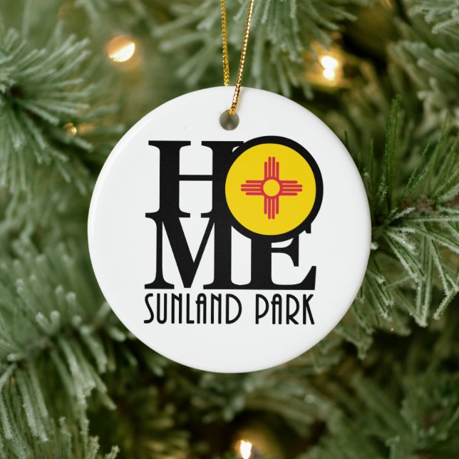 Zuhause Sunland Park New Mexico Keramik Ornament (Baum)