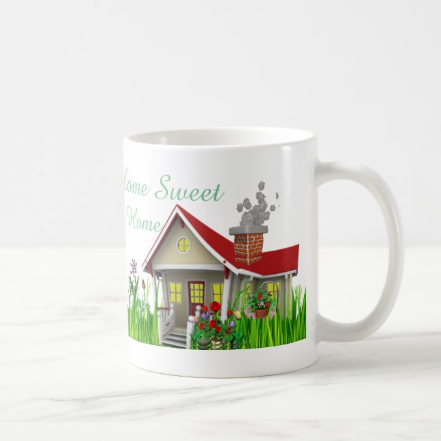 Zuhause-süße Zuhause-Kaffeetasse Kaffeetasse (Rechts)